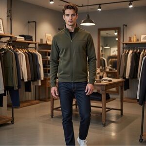 Lululemon Men's Sojourn Jacket in the color Dark Olive